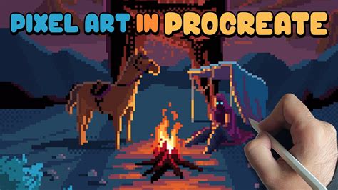 how to do pixel art in procreate and why you should always start with the sky